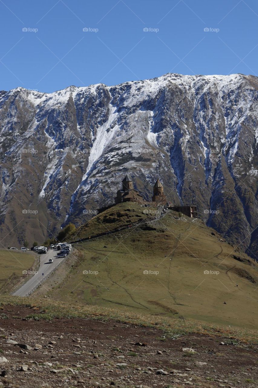A church hidden in the mountains