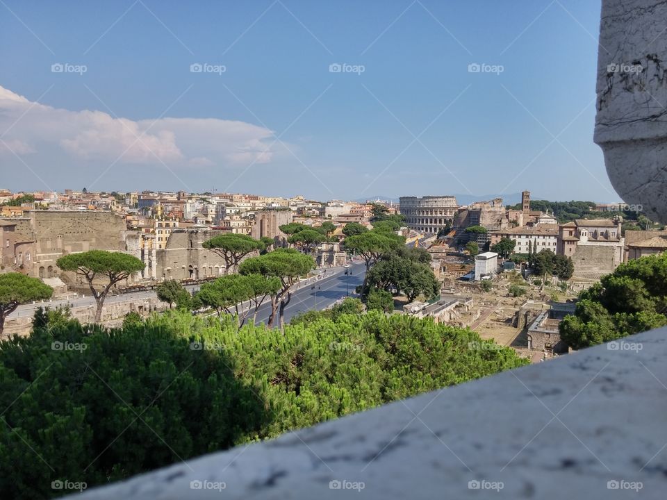 Beautiful view of Rome frome Vittoriale