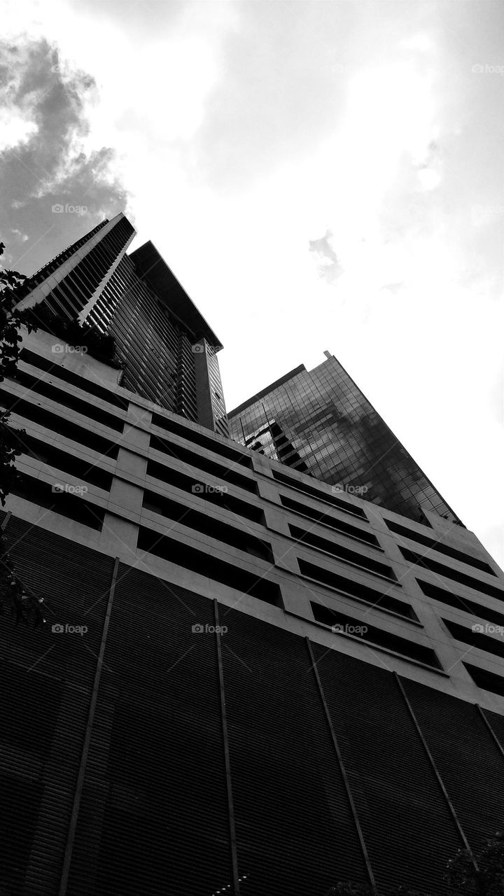 A skyscraper in Manila