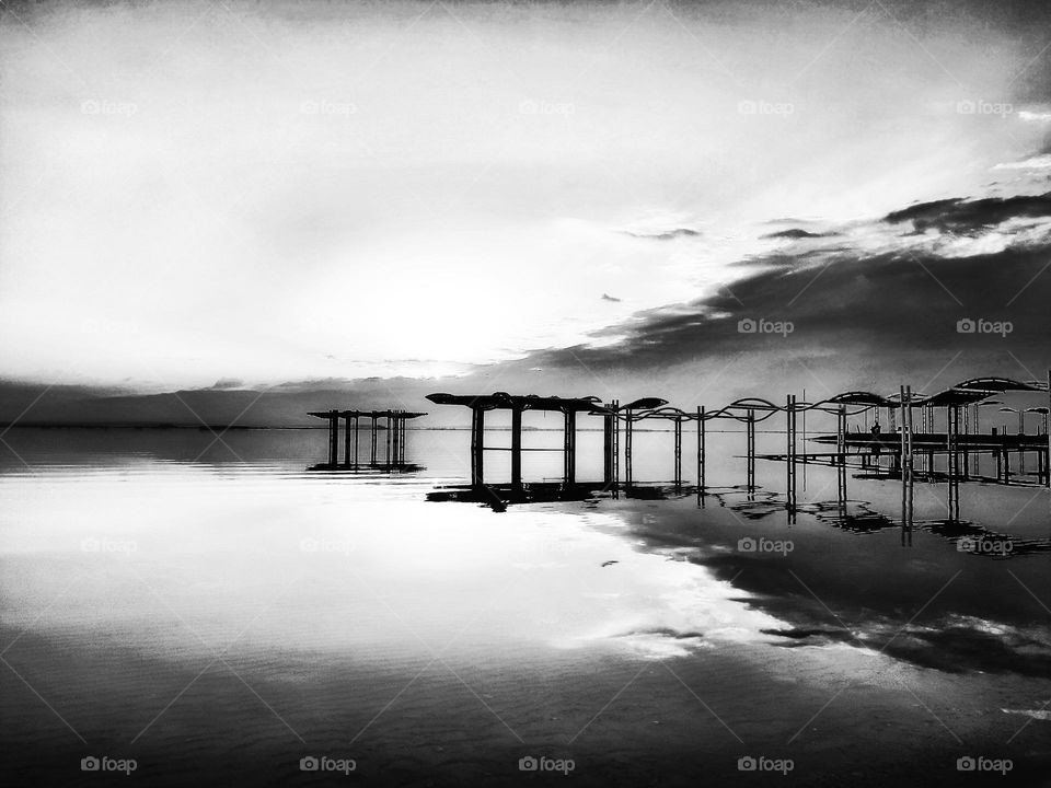 black and white reflection