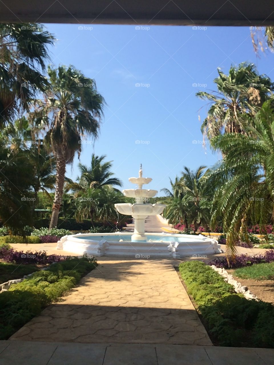 Resort Entrance Fountain in Cuba🇨🇺