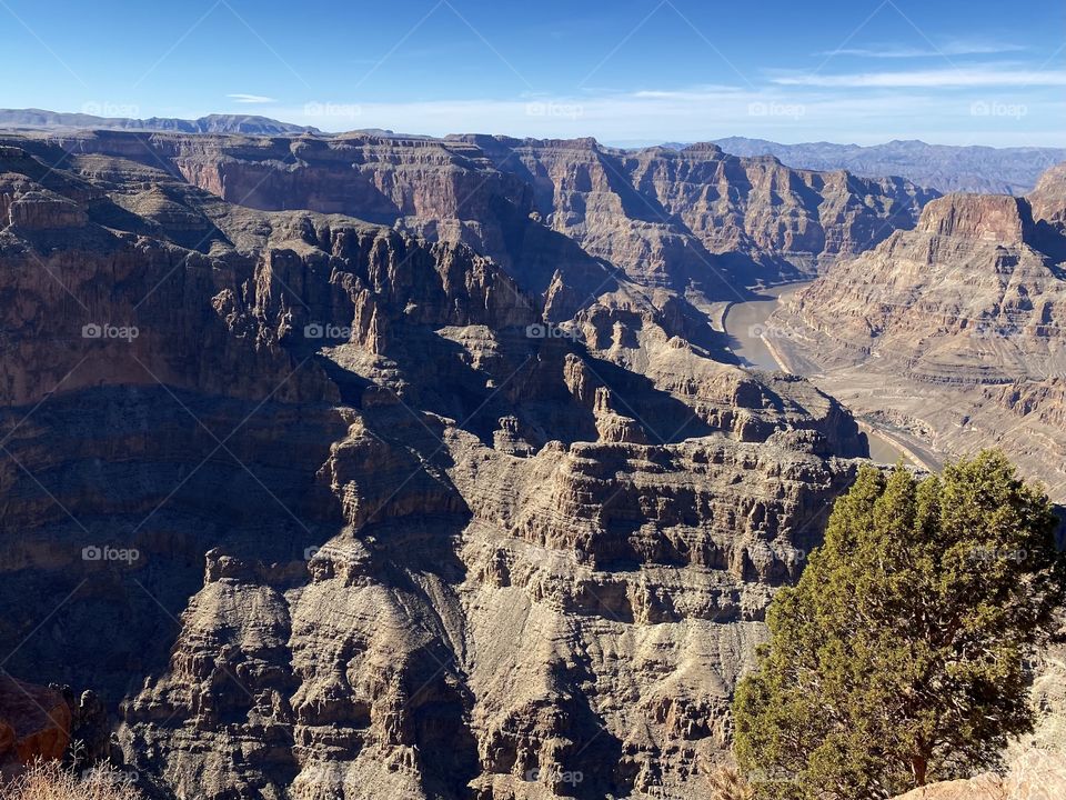 View of the Grand Canyon from Guano Point in Peach Springs Arizona 
