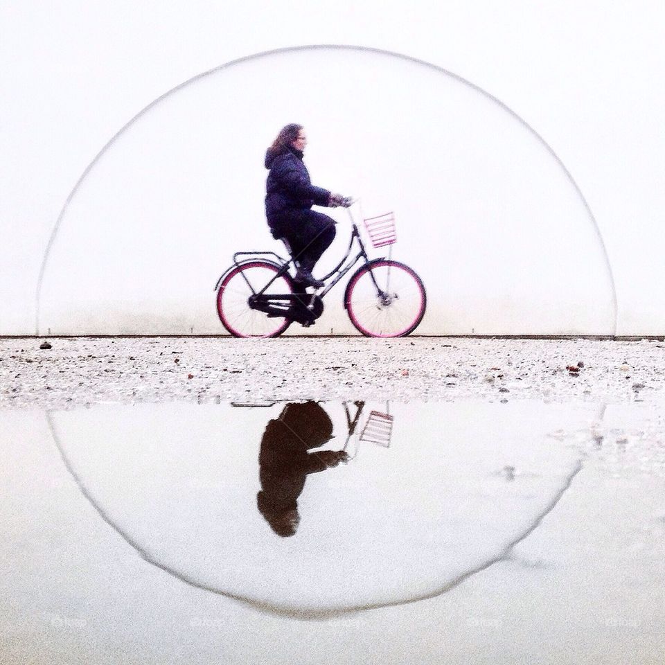 Puddle and bike 