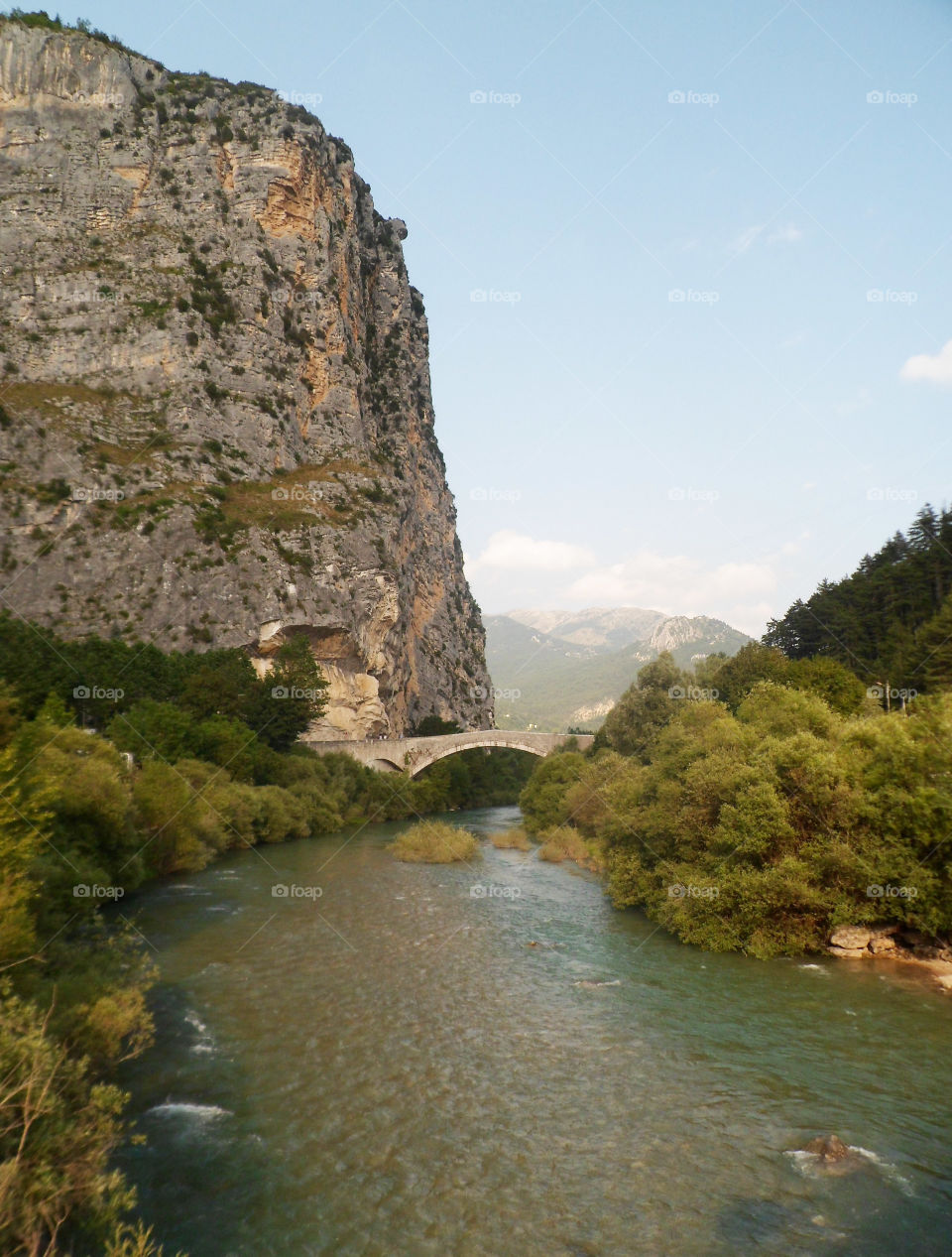 Bridge and scenic sight in the natural park Verdon in France