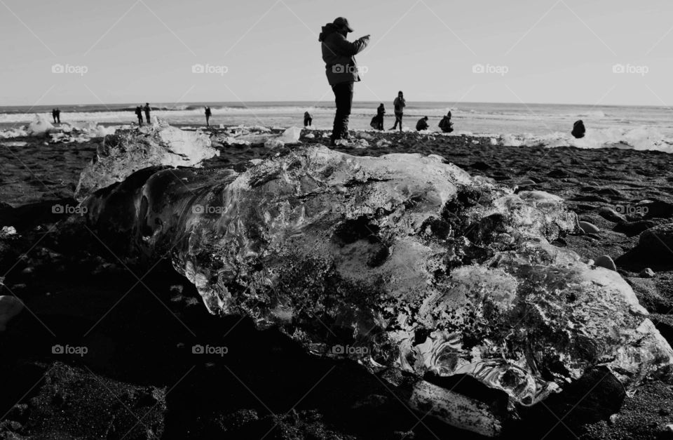Diamond Beach in the South of Iceland