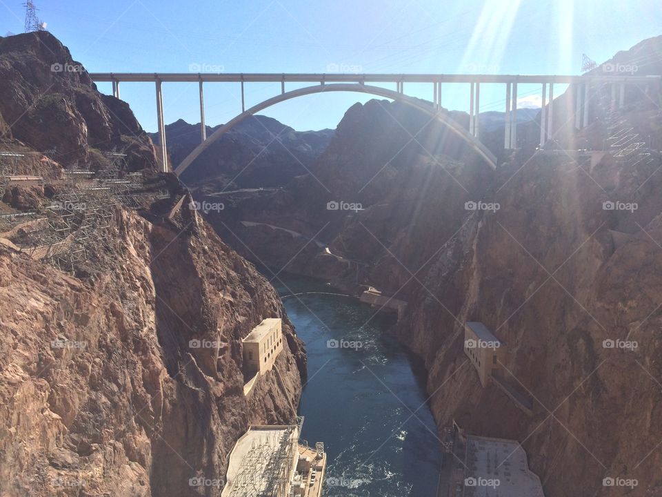 Sunlight over Hoover Dam