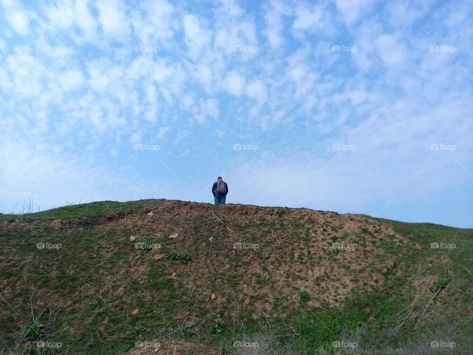 the man on the hill