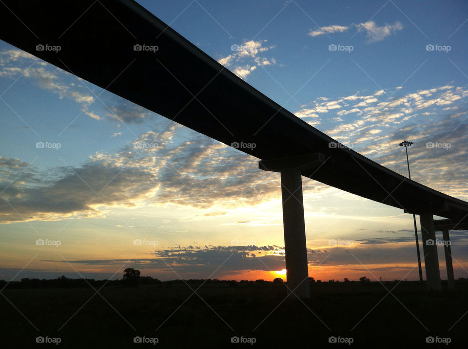 bridge silhouette dusk texas sunset by gallery32