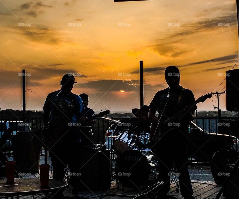 Music at sunset
