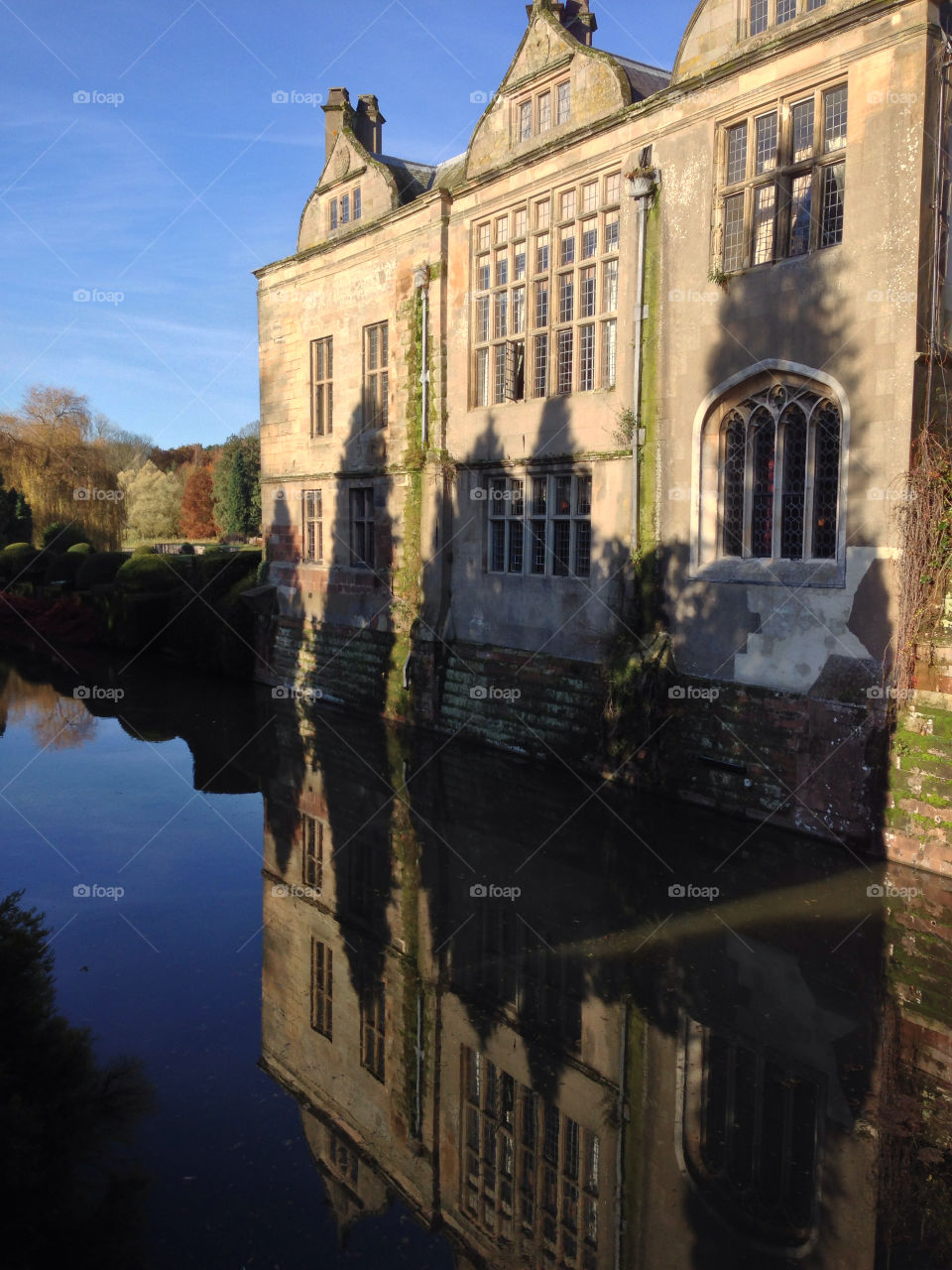 coombe abbey water reflection uk by ijbailey