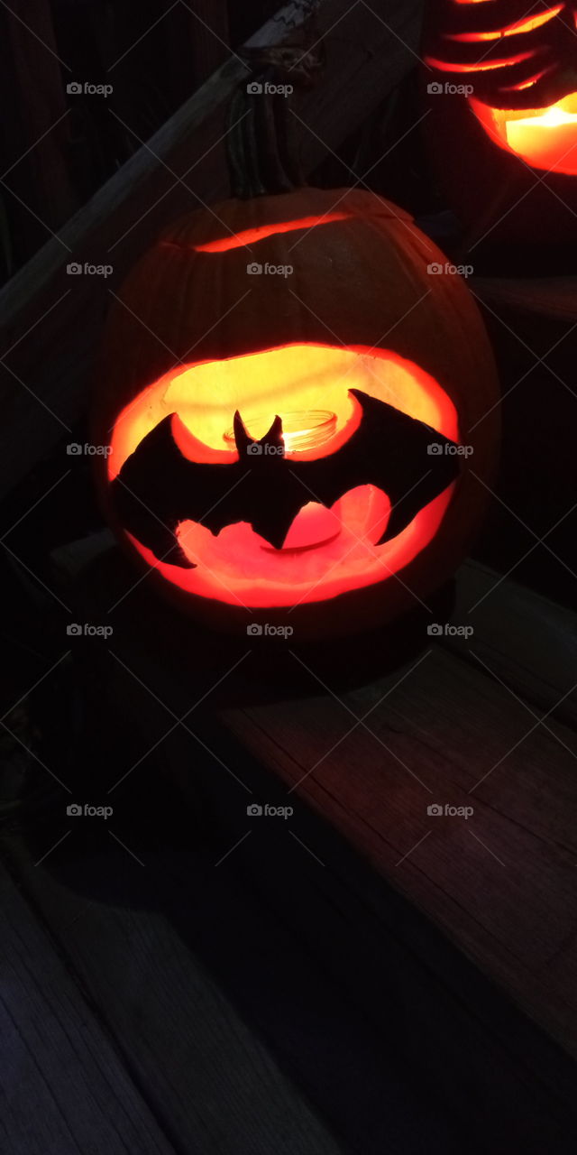 Batman carving
