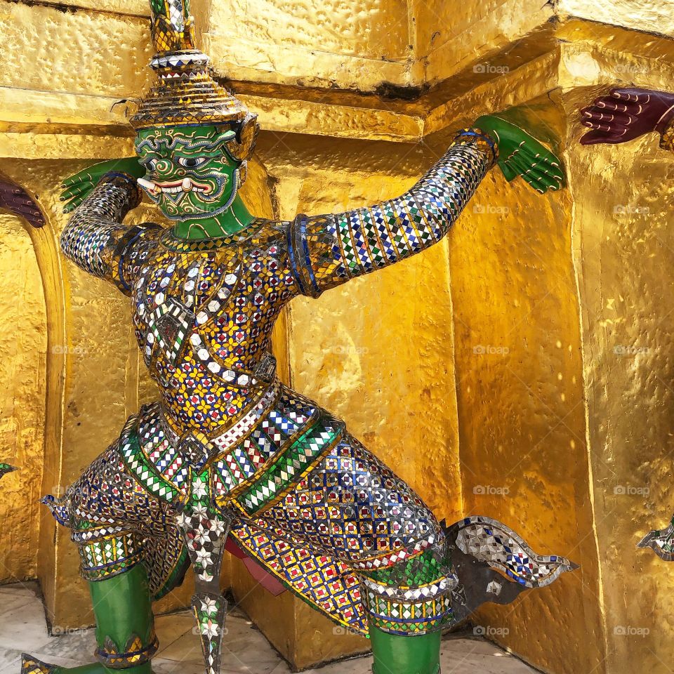 Ancient God’s of Thailand. Spiritual energy flow.