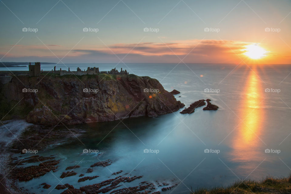 View of sunrise at scotland