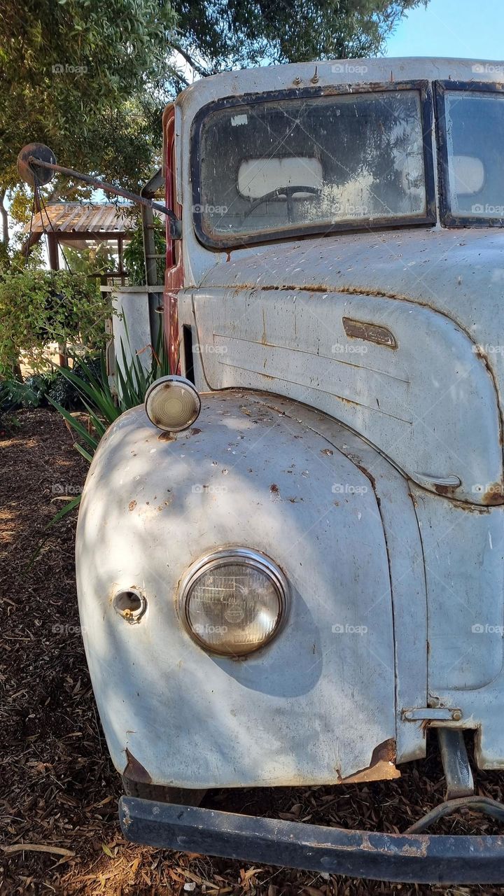 Old truck rusting away.