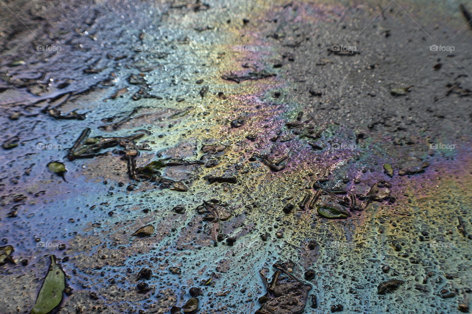 Galaxy in an oil spill