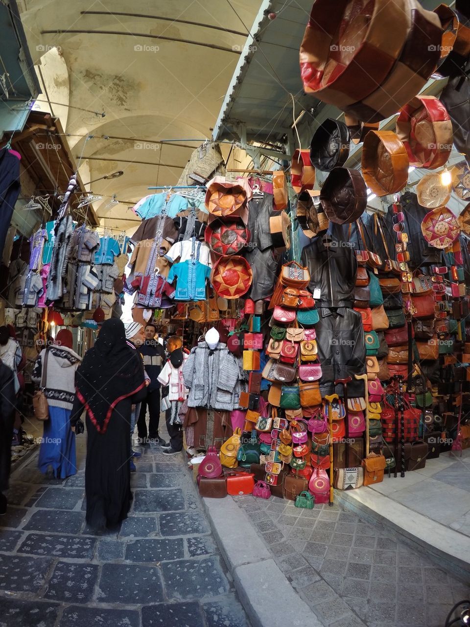 The medina market/ old town in Tunis, Tunisia