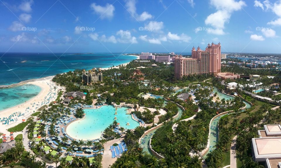Paradise. Hotel Room View in Atlantis