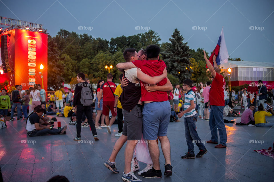 FIFA Fan Fest in Moscow, Russia, Brazil vs Serbia, 27 June 2018