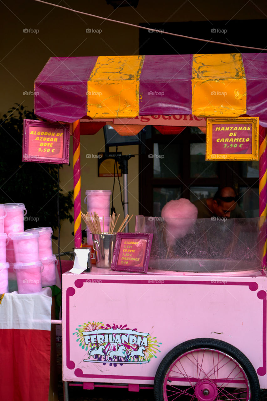 Carrito de Barba de azucar