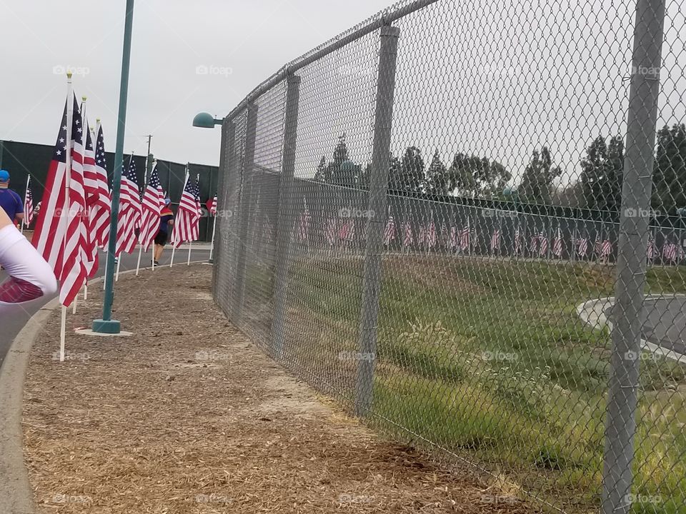 Fence, War, Flag, No Person, Military