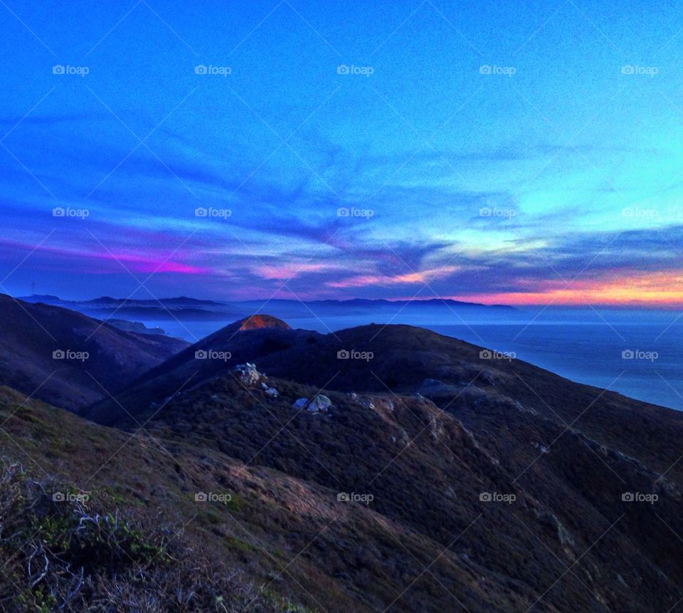 SF coast sunset