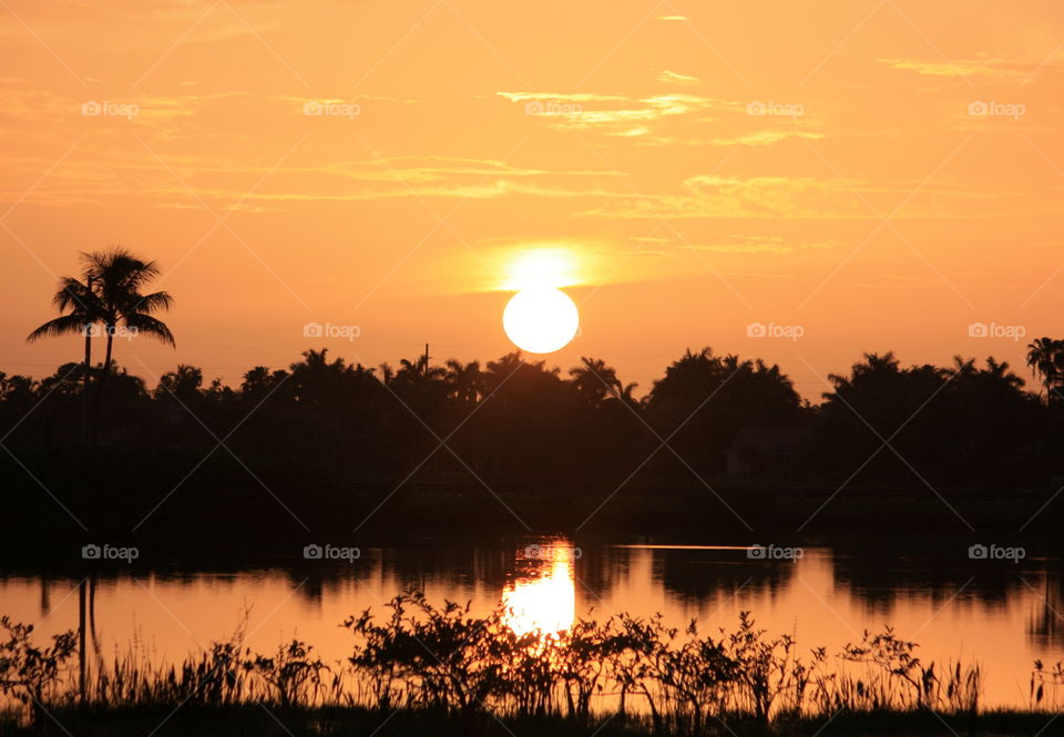 Sunset reflection 