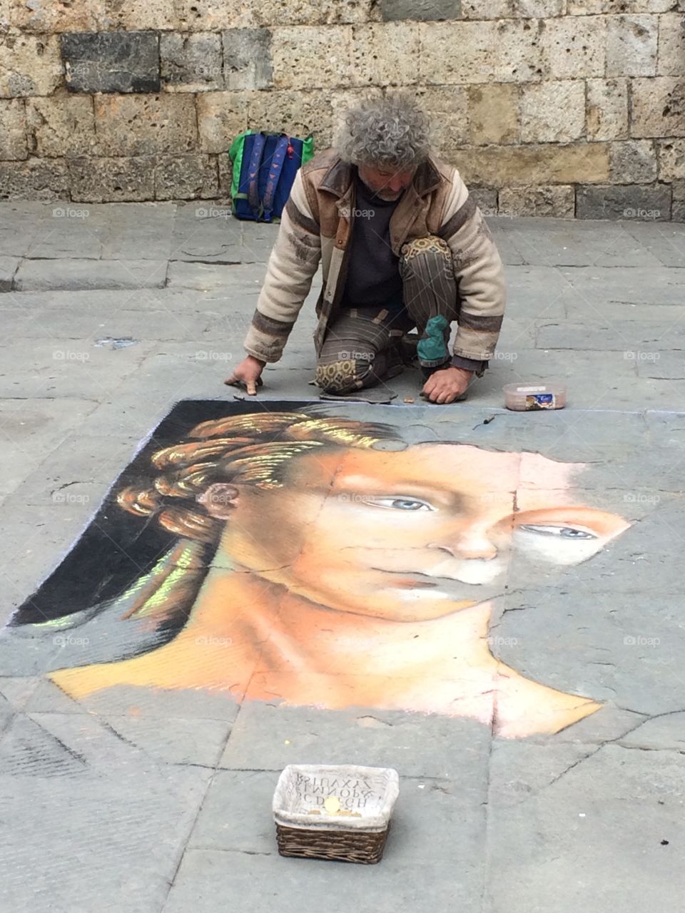 Street Art in Siena, Italy.