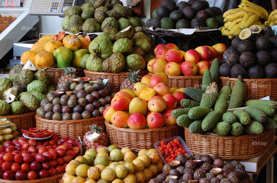 Fruits in the basket