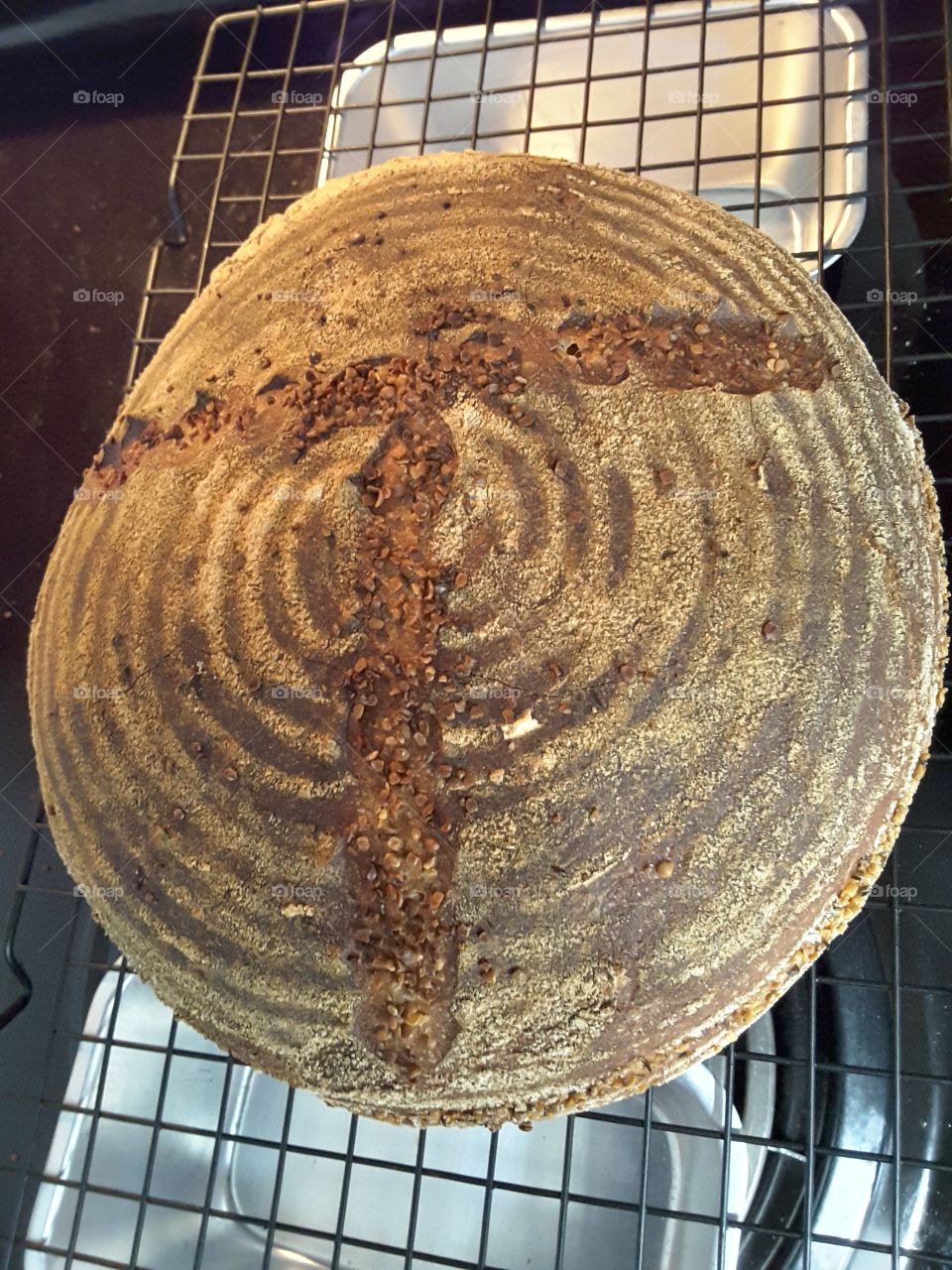 Homemade Sourdough bread on fathers day