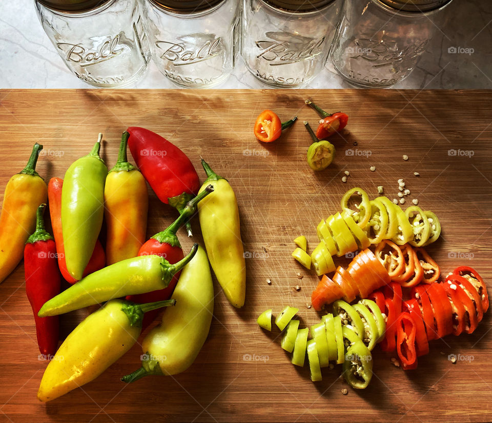 Canning banana pepper rings