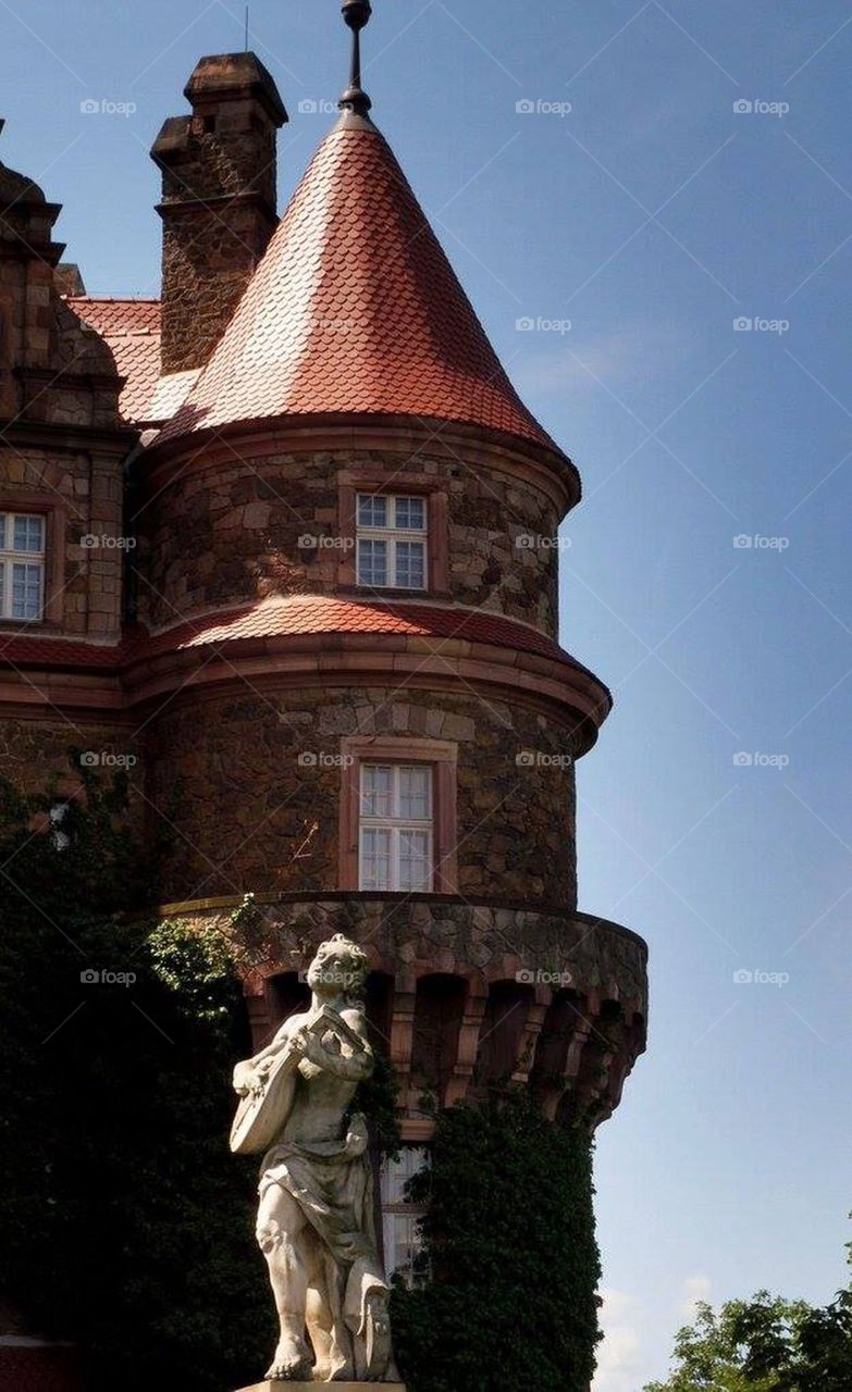 Książ castle in Polish