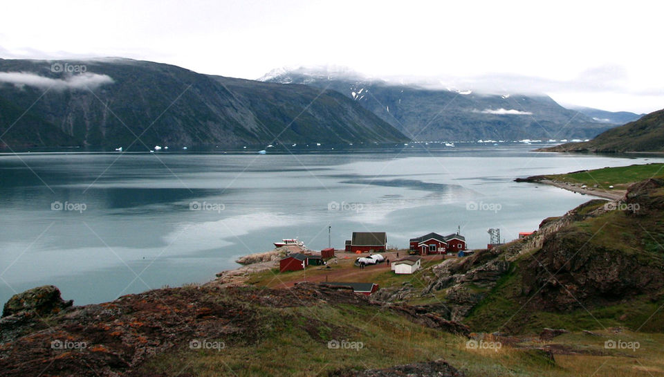 Scenic view of greenland