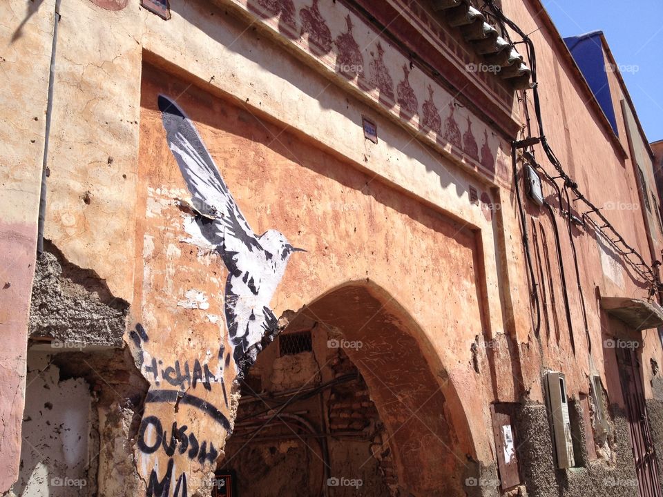 Cool graffiti in Marrakech