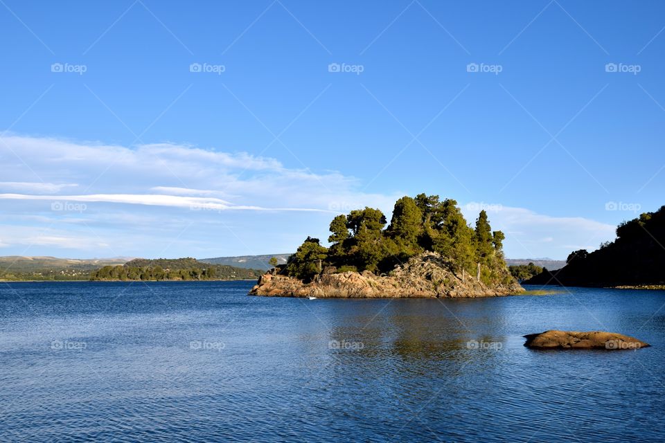 Island at Lake Aluminé