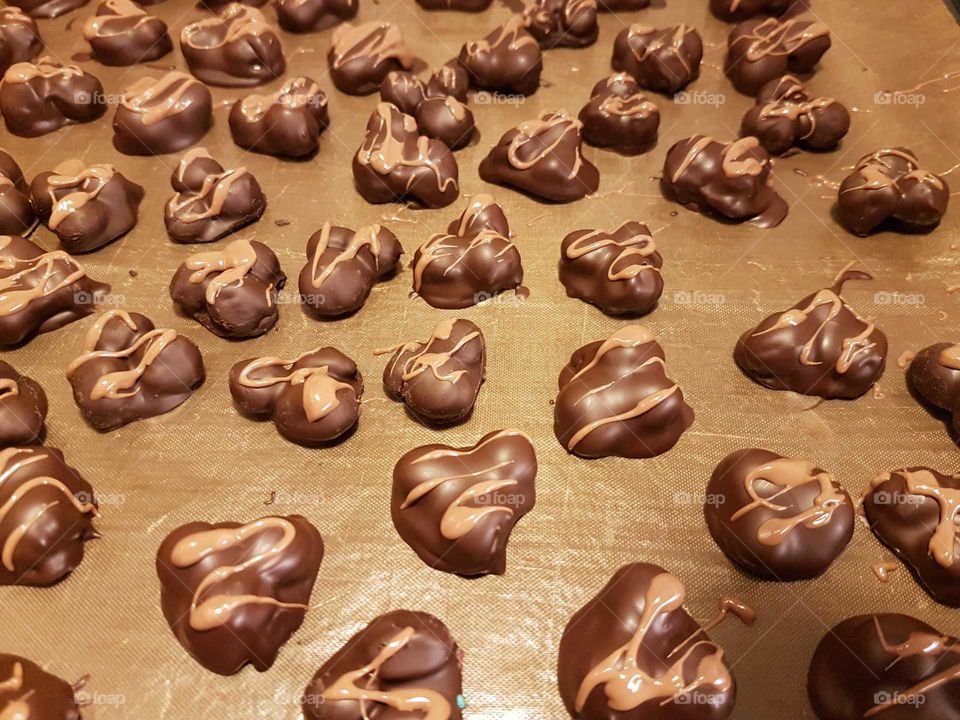 homemade chocolate pralines