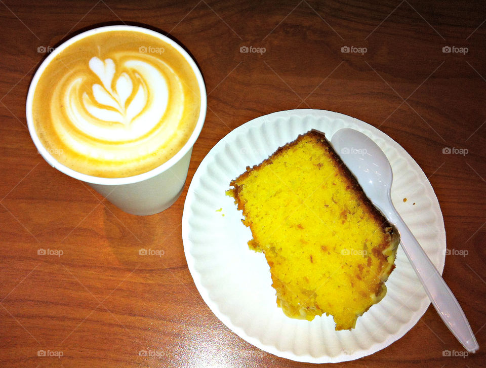 So Sweet cake. So Good coffee. Sure to bring smiles.