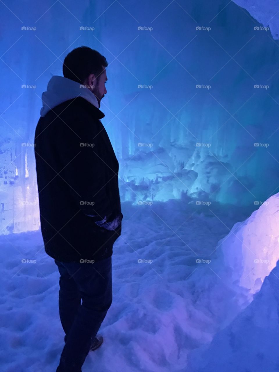 Beautiful ice castles and a handsome guy to go with it 