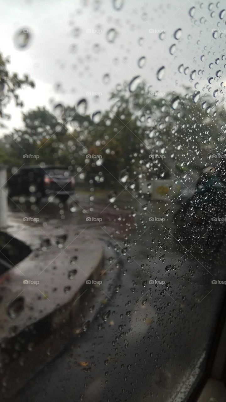 rain out of the car