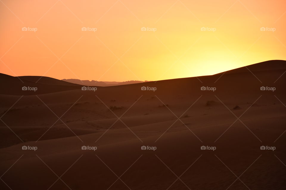 Sahara sunset, Morroco