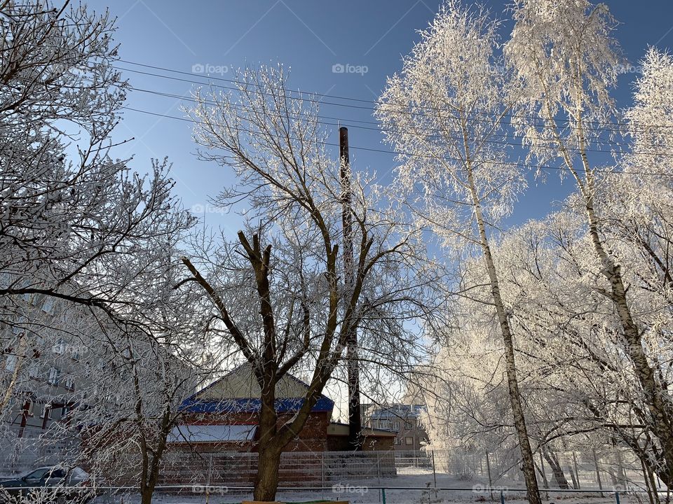 December first. Winter comes to town