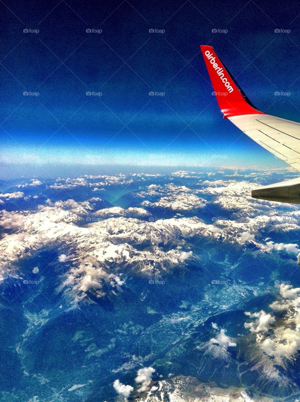 Swiss Alps from Air