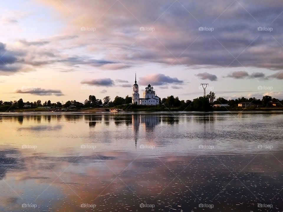 река.отражение.