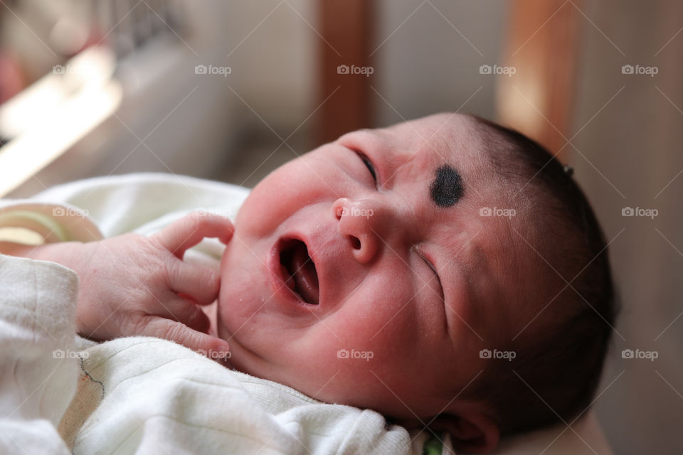 A cute little infant baby