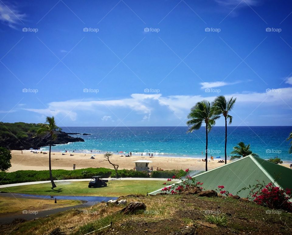 Beautiful Hapuna Beach on the island of Hawaii