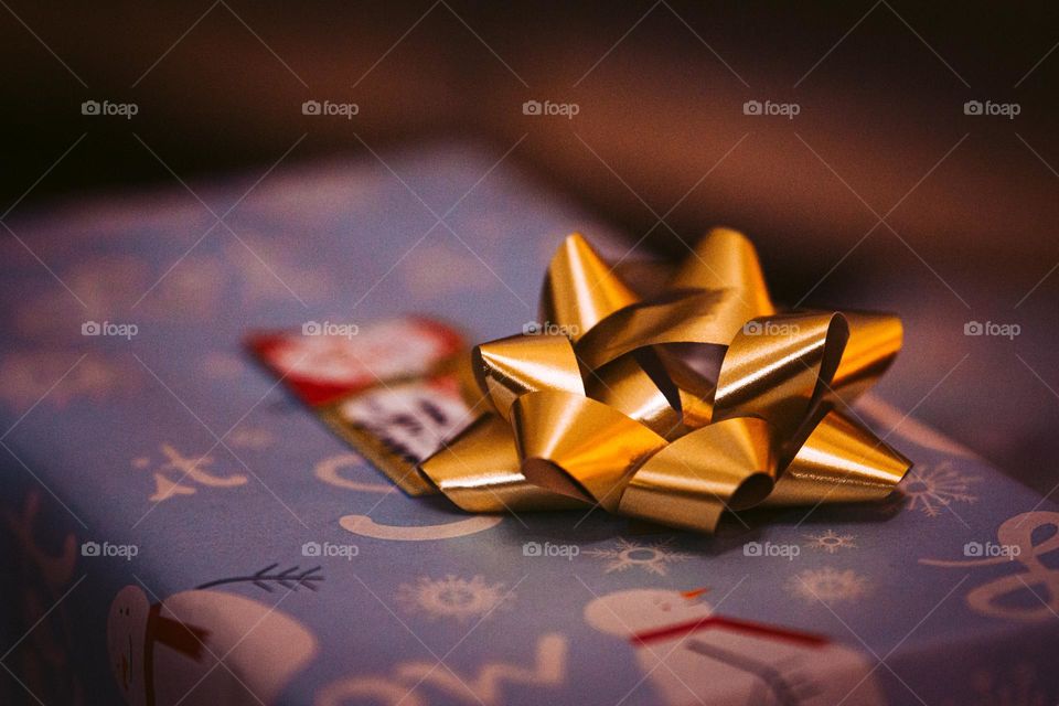 Neatly packed present.