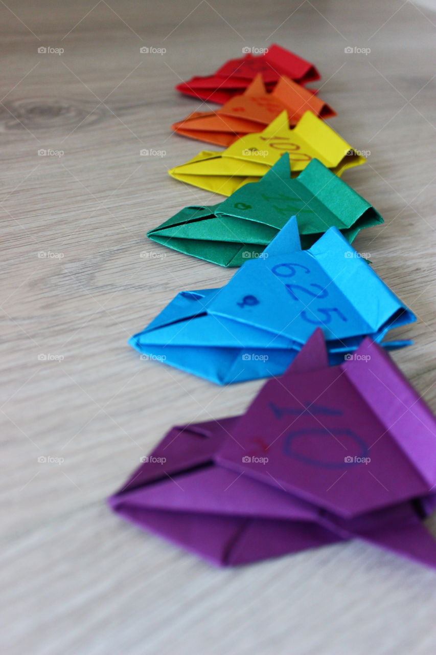 origami paper cars