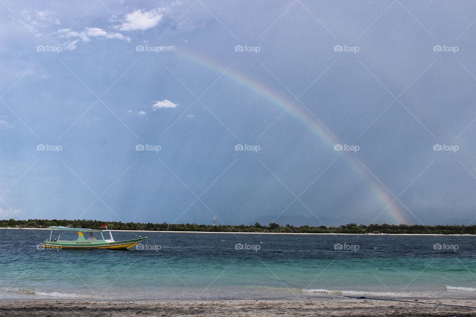 Rainbow on the beach