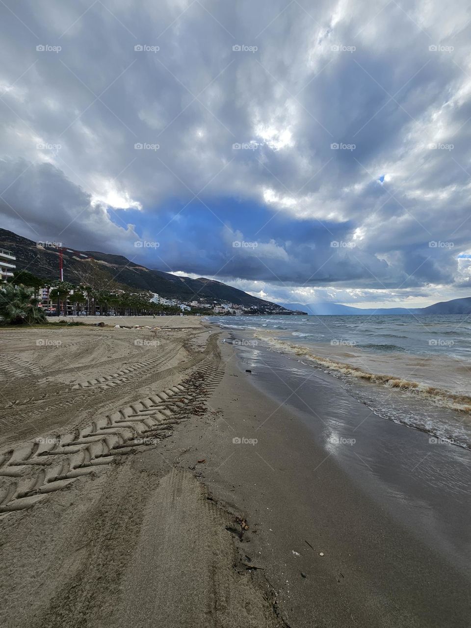 Cloudy day at the beach