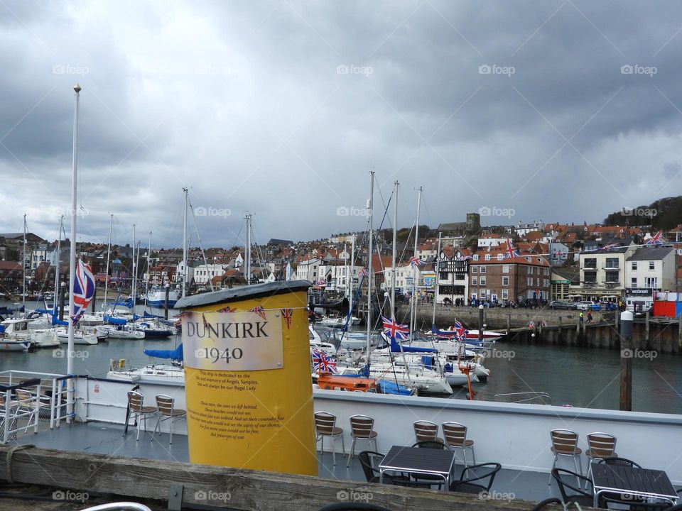 A view of Scarborough Harbour 