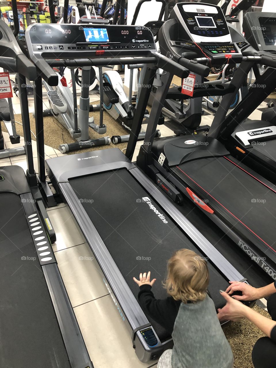 A little one can’t wait to run...